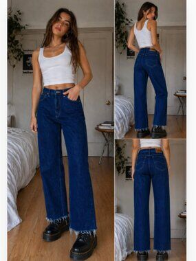 Vintage 90s Lee High Rise Straight Leg Jeans USA